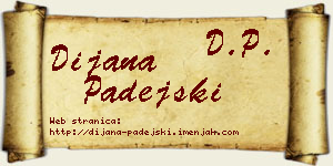 Dijana Padejski vizit kartica